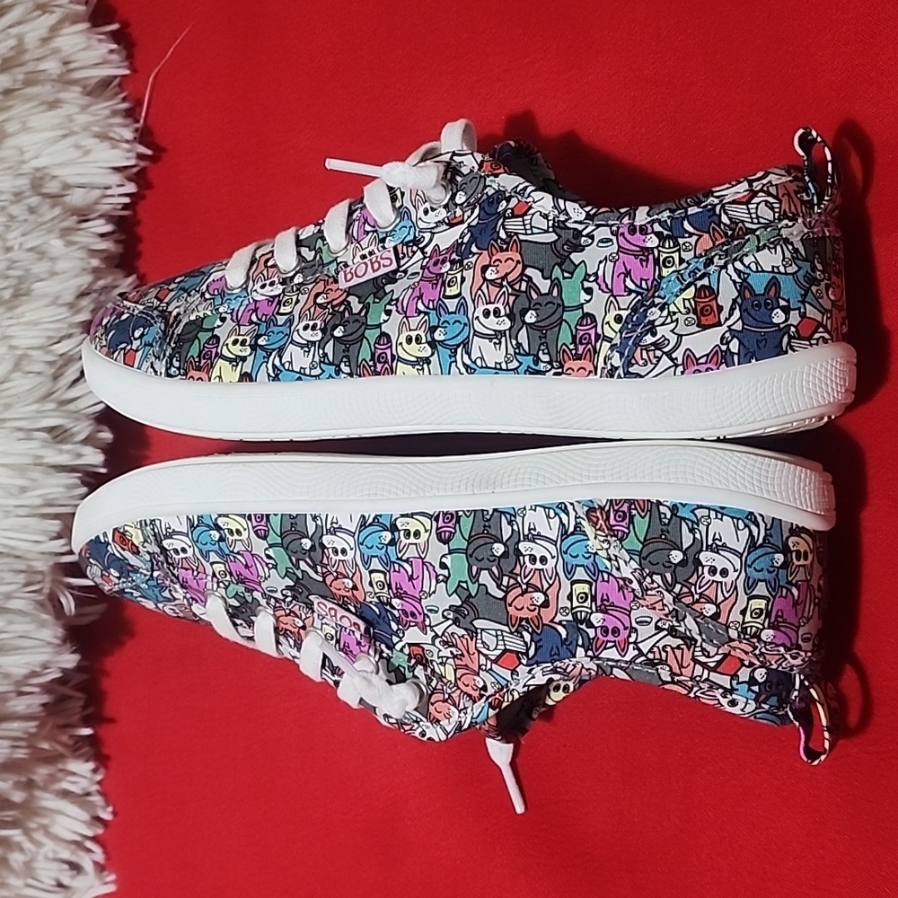 Skechers Women's, BOBS B Cute - Friends Fur-Ever Sneaker - Picture 6 of 10